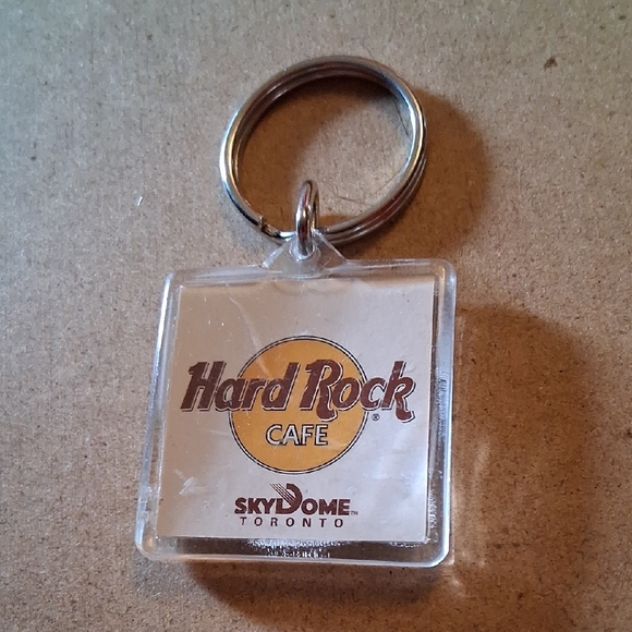 Hard Rock Cafe Yellow and Brown Keychain - Picture 4 of 6